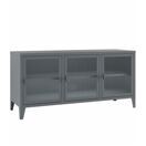 TV Möbel Metall FIORA 120 x 58 cm grau