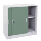 Aktenschrank Boston mit Schiebetüren 90x90x45cm grün Aktenschrank Boston mit Schiebetüren 90x90x45cm grün