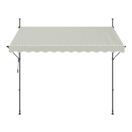 Balkonmarkise mit LED 300 x 150 cm beige Balkonmarkise mit LED 300 x 150 cm beige