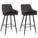 Barhocker Samt LEE 2er Set anthrazit Barhocker Samt LEE 2er Set anthrazit
