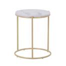 Beistelltisch ELMA weiss/gold Beistelltisch ELMA weiss/gold