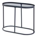 Beistelltisch mit Glasplatte Schwarz Beistelltisch mit Glasplatte Schwarz