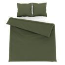Bettwäsche 3-teilig 65 x 65 cm + 200 x 210 cm olive Bettwäsche 3-teilig 65 x 65 cm + 200 x 210 cm olive