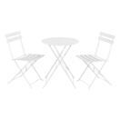 Bistro Set Caprile 3-tlg. Weiss Bistro Set Caprile 3-tlg. Weiss