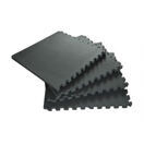 Bodenmatte 61 x 61 x 2 cm schwarz 4er Set