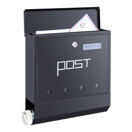 Briefkasten Binau 34x31x10cm Stahl Anthrazit