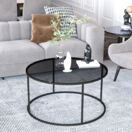 Couchtisch Kolari aus Rauchglas 45x80cm Schwarz/Transparent Couchtisch Kolari aus Rauchglas 45x80cm Schwarz/Transparent