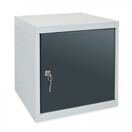 ADB Wertfach mit Zylinderschloss, anthrazit, LxBxH 400x400x400 mm