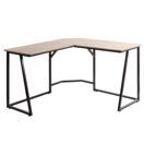 Eck-Schreibtisch Computertisch 76x175x100cm MDF Metall natur Eck-Schreibtisch Computertisch 76x175x100cm MDF Metall natur