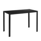 Esstisch Enschede 105x60x75 cm Tischplatte Glas Schwarz Esstisch Enschede 105x60x75 cm Tischplatte Glas Schwarz