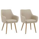 Esszimmerstuhl LADINA 2er Set beige
