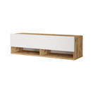 Fernsehtisch Laitila 100x31.5x29.5cm Eiche rustikal/Weiss Fernsehtisch Laitila 100x31.5x29.5cm Eiche rustikal/Weiss