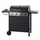 Gasgrill Grillwagen Texas 4X, 4 Brenner, Grillrost 59x35 cm, 12 kW m. Ablagen