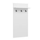 Garderobenpaneel Farsø mit Ablage und 3 Haken Weiss