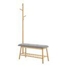 Garderobenbank aus Bambus 90x34x165cm Garderobenbank aus Bambus 90x34x165cm