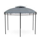 Dach für Gartenpavillon LED rund grau