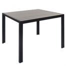Gartentisch Esszimmertisch WPC-Tischplatte 76x90x90cm ~ braun