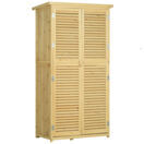 Geräteschuppen Gerätehaus Geräteschrank Holz 87x46.5x160cm Geräteschuppen Gerätehaus Geräteschrank Holz 87x46.5x160cm