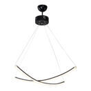 Hängeleuchte Eastbourne mit 180 LEDs Aluminium Schwarz Weiss Hängeleuchte Eastbourne mit 180 LEDs Aluminium Schwarz Weiss
