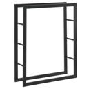 Kaminholzregal Täby Stahl 80x25x100cm Schwarz Kaminholzregal Täby Stahl 80x25x100cm Schwarz