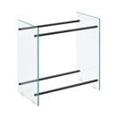 Kaminholzregal Glas Oshawa Brennholzregal 60x60x35 cm