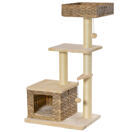 Katzenbaum Kratzbaum Ballspielzeug Sisal 108cm Katzenbaum Kratzbaum Ballspielzeug Sisal 108cm