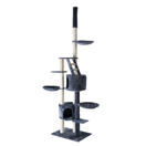 Katzenbaum deckenhoch 230 - 265 cm anthrazit