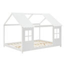 Halboffenes Kinderbett Tostedt 140x200cm Weiss