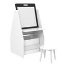 Kindertisch mit Maltafel Ferrol 88x51x49cm Weiss