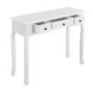 Konsolentisch Hirschhorn mit 3 Schubladen Weiss Konsolentisch Hirschhorn mit 3 Schubladen Weiss