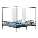 Himmelbett Finström 180x200cm Metall Bettrahmen mit Lattenrost