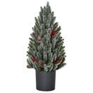 Mini Weihnachtsbaum mit Deko und Schnee 47cm Mini Weihnachtsbaum mit Deko und Schnee 47cm