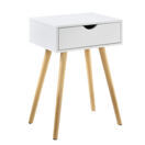 Nachttisch Sörby 60x40x30 cm mit Schublade Weiss Nachttisch Sörby 60x40x30 cm mit Schublade Weiss