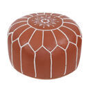 Pouf DAMASKUS hellbraun