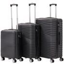 Reisekoffer Hartschalenkoffer NIA 3er Set schwarz