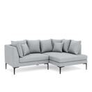 Ecksofa JOEY rechts hellgrau