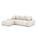 Ecksofa mit Schlaffunktion TRAVIS links beige