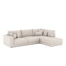 Ecksofa Cord TARJA rechts beige Ecksofa Cord TARJA rechts beige