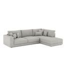 Ecksofa Cord TARJA rechts hellgrau Ecksofa Cord TARJA rechts hellgrau