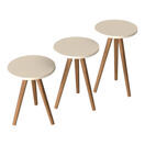 Satztisch Snede 3er Set Creme Satztisch Snede 3er Set Creme