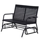 Schaukelbank Gartenbank Rattan Sitzbank 2-Sitzer Schaukelbank Gartenbank Rattan Sitzbank 2-Sitzer