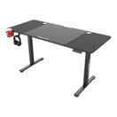Höhenverstellbarer Tisch Stryn 140x60cm schwarz Höhenverstellbarer Tisch Stryn 140x60cm schwarz