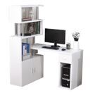 Schreibtisch Eckschreibtisch mit Bücherregal und Schublade 120x80x164cm