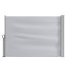 Seitenmarkise 100 x 400 cm grau Seitenmarkise 100 x 400 cm grau