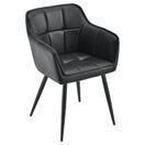 Sessel Birmingham 79x56x54 cm Wildlederimitat Schwarz Sessel Birmingham 79x56x54 cm Wildlederimitat Schwarz