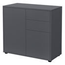 Sideboard Paarl 74x79x36cm mit 2 Schubladen und Schranktüren Matt