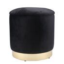 Sitzhocker mit Stauraum schwarz Sitzhocker mit Stauraum schwarz