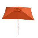 Sonnenschirm Florida Marktschirm 2x3m Holz terracotta Sonnenschirm Florida Marktschirm 2x3m Holz terracotta