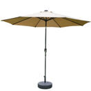 Sonnenschirm mit LED 300 cm braun