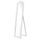 Standspiegel Arezzo 160x40cm Rechteckig Kippbar Barock Weiss